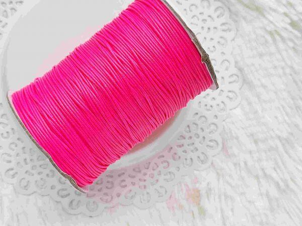  Pink viaszolt zsinr 1mm