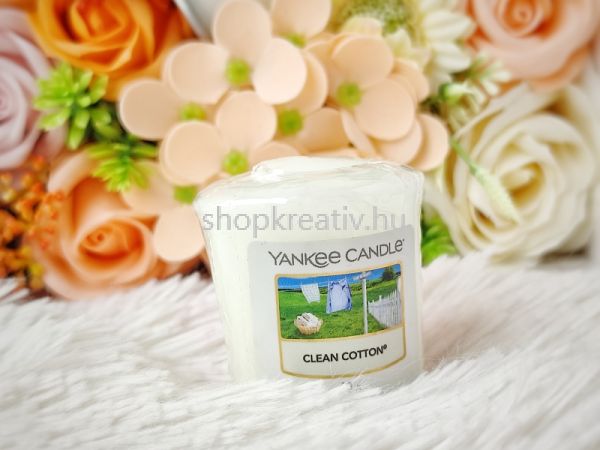  YANKEE CANDLE - Clean Cotton | Tiszta Pamut mintagyertya